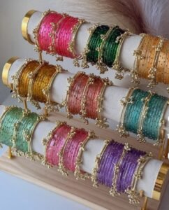 KASHMIRI STYLE JEWELLERY kashmiri bangles in every colour for girls
